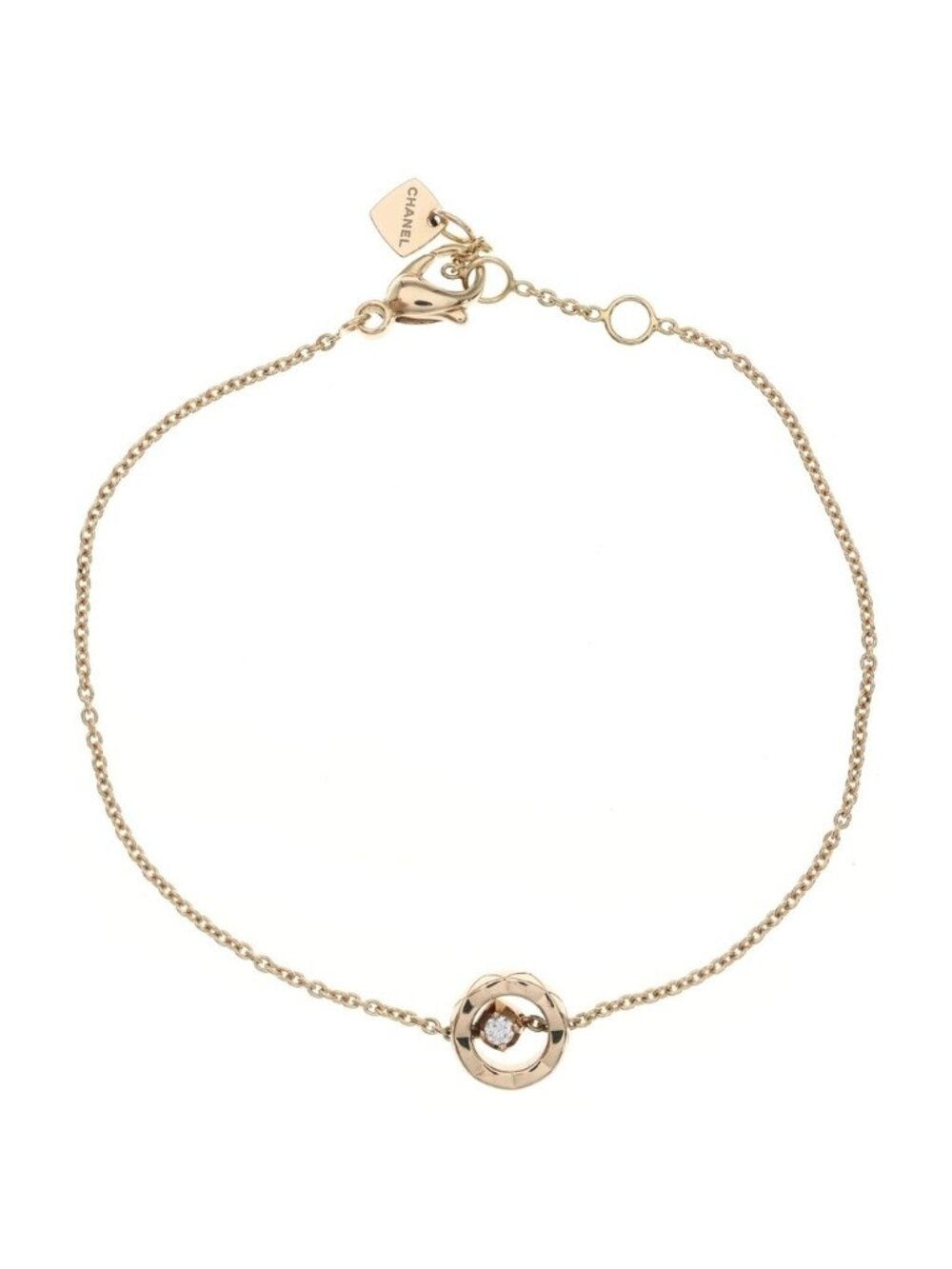 Chanel Coco Crush Diamond Bracelet Pink Gold